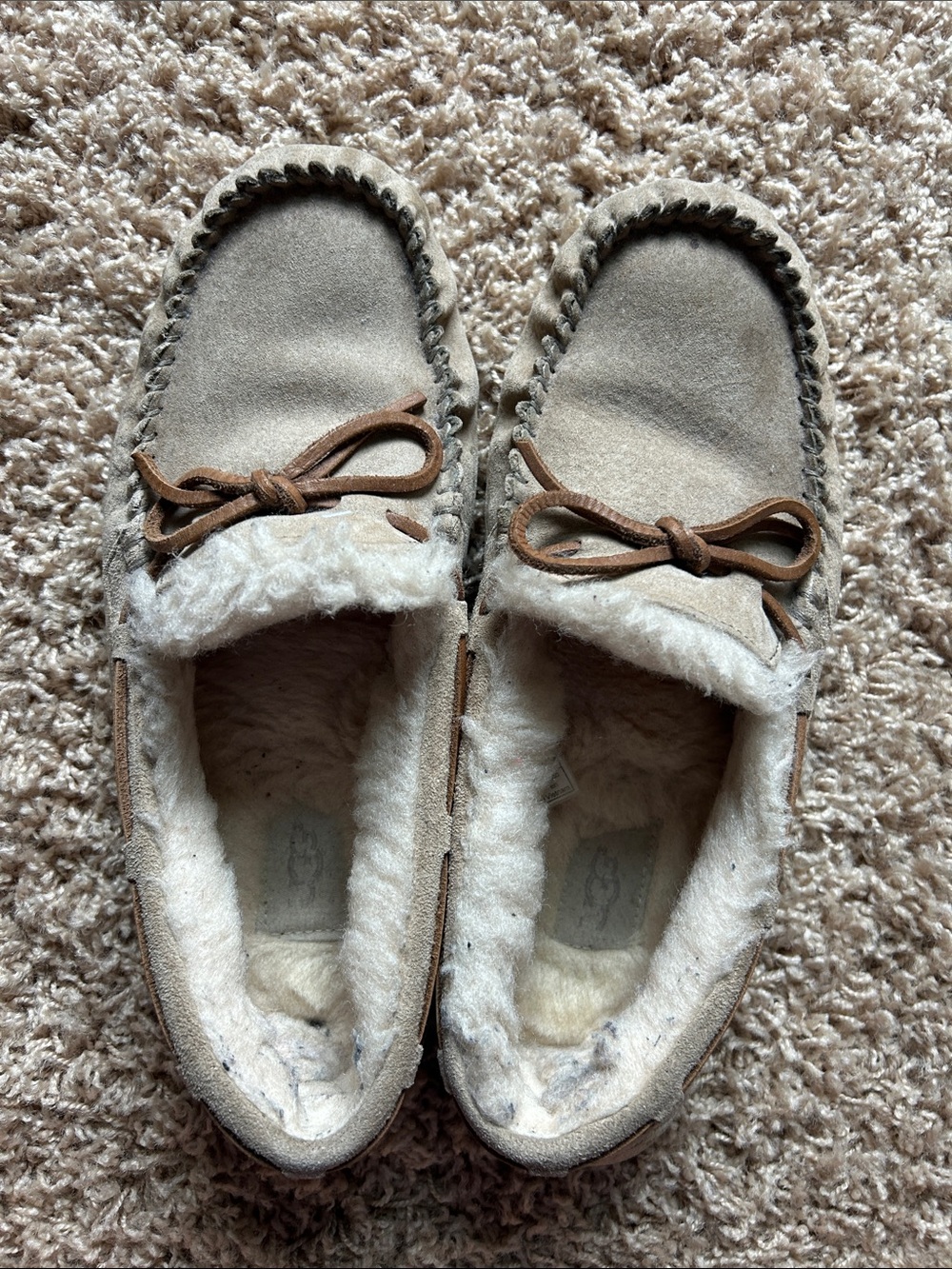 Women’s Ugg Moccasin Slippers - Beige
